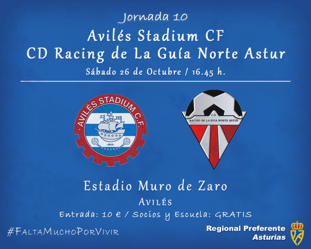 Cartel: Avilés Stadium - Racing de La Guía